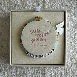 Little Words Project 'Keep Going' Beaded Bracelet